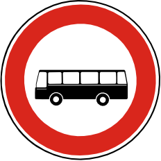 Zkaz vjezdu autobus