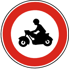 Zkaz vjezdu motocykl